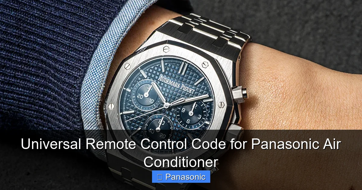 Universal Remote Control Code for Panasonic Air Conditioner