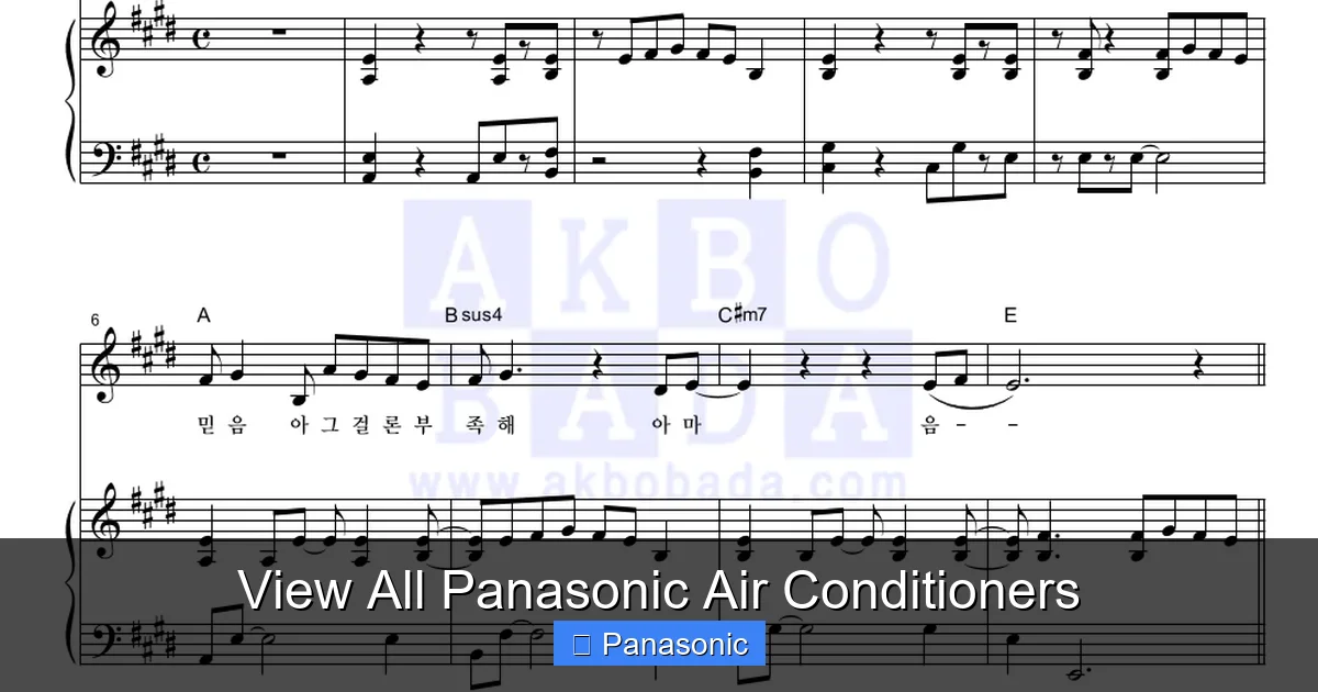 View All Panasonic Air Conditioners