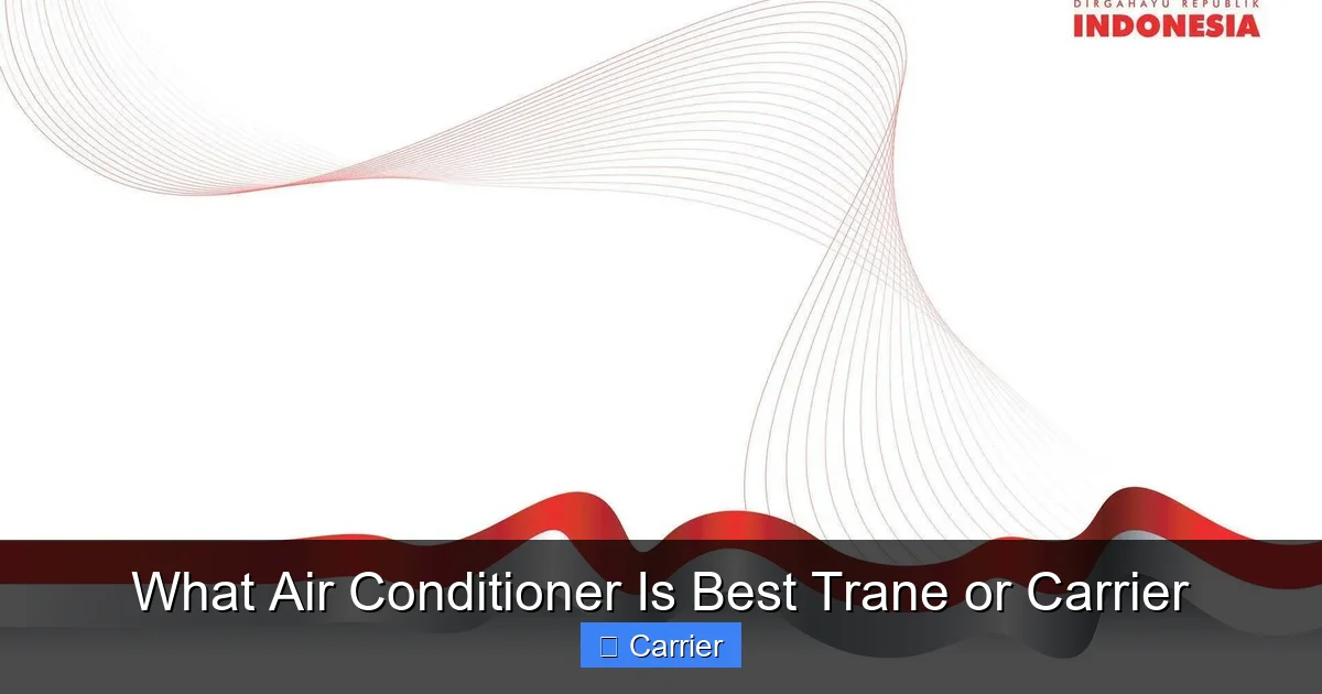 What Air Conditioner Is Best Trane or Carrier