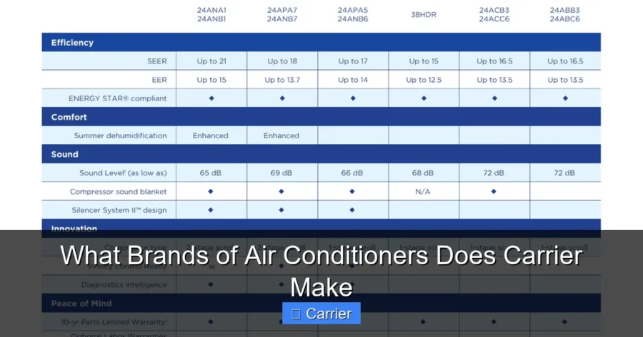 What Brands of Air Conditioners Does Carrier Make