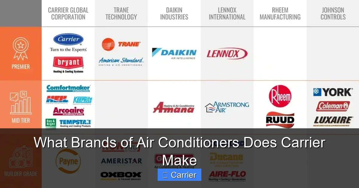 What Brands of Air Conditioners Does Carrier Make