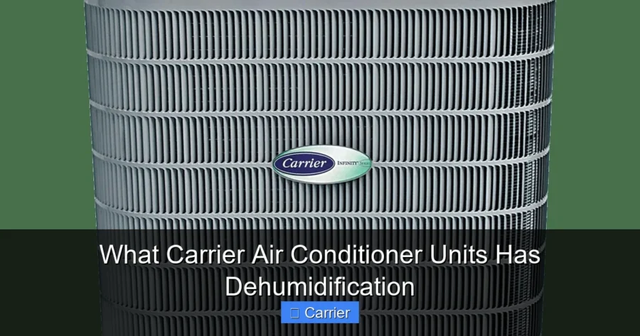 What Carrier Air Conditioner Units Has Dehumidification