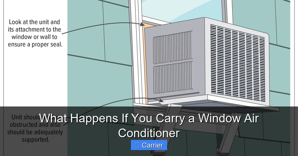 What Happens If You Carry a Window Air Conditioner