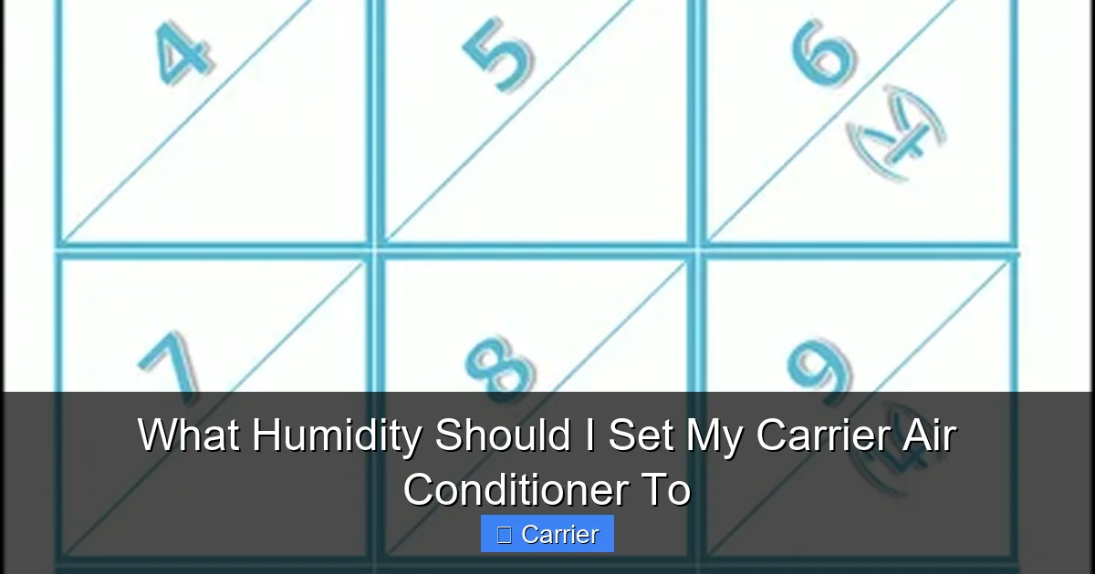 What Humidity Should I Set My Carrier Air Conditioner To