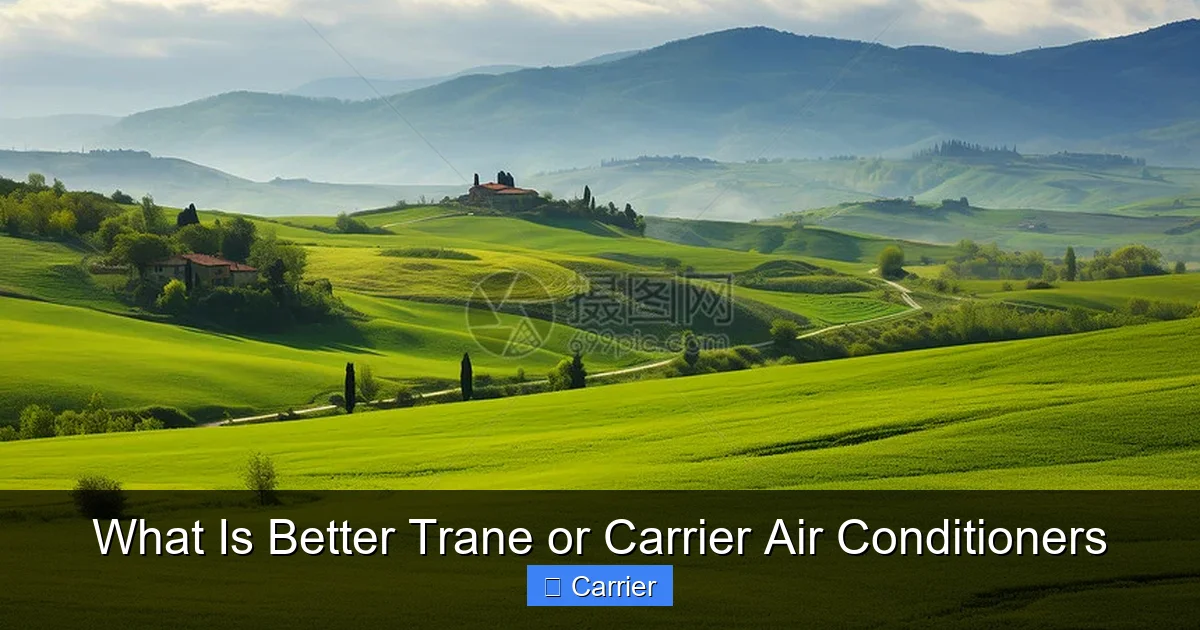 What Is Better Trane or Carrier Air Conditioners