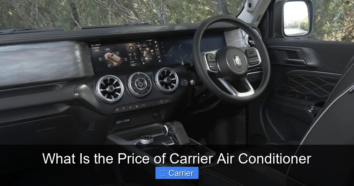 What Is the Price of Carrier Air Conditioner