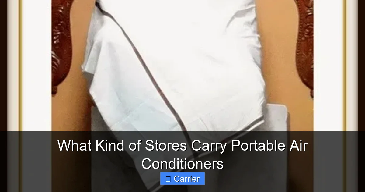 What Kind of Stores Carry Portable Air Conditioners