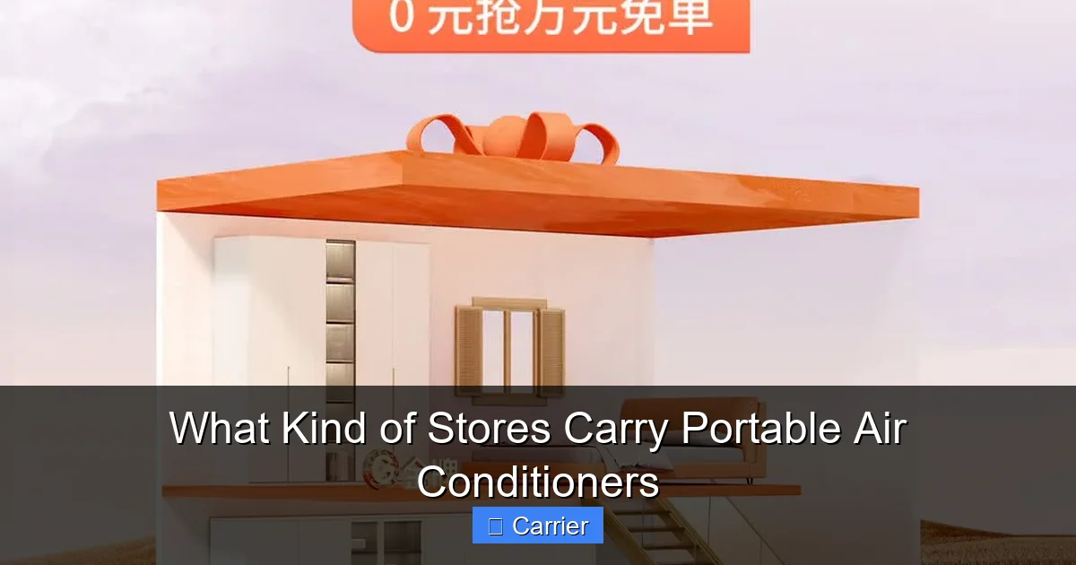 What Kind of Stores Carry Portable Air Conditioners