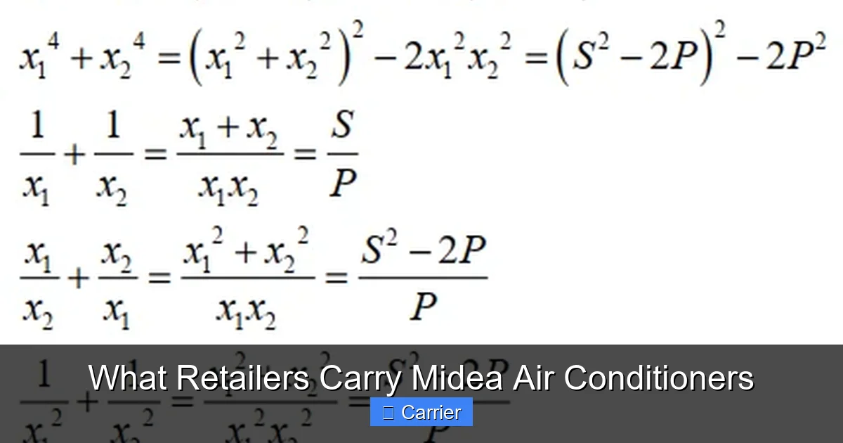 What Retailers Carry Midea Air Conditioners