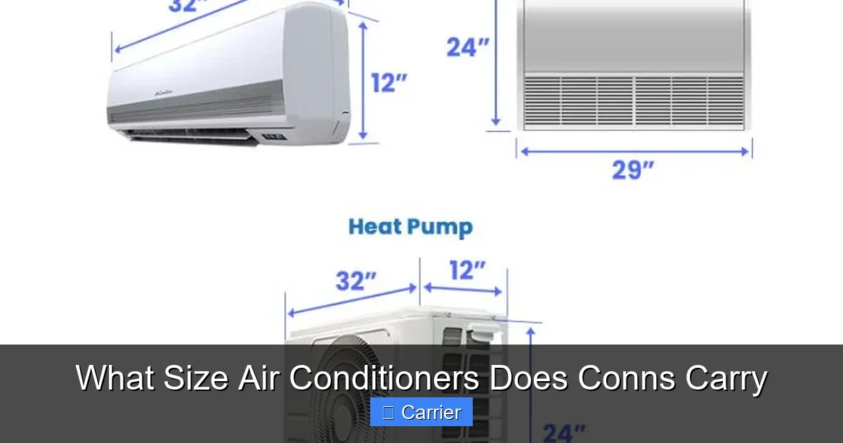 What Size Air Conditioners Does Conns Carry