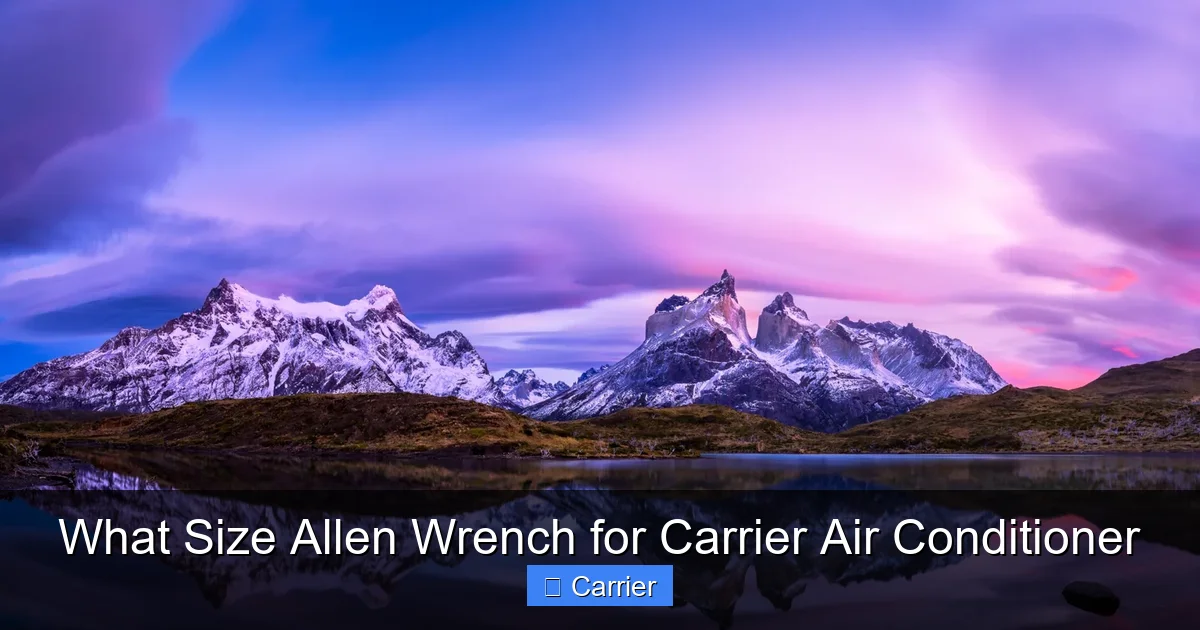 What Size Allen Wrench for Carrier Air Conditioner