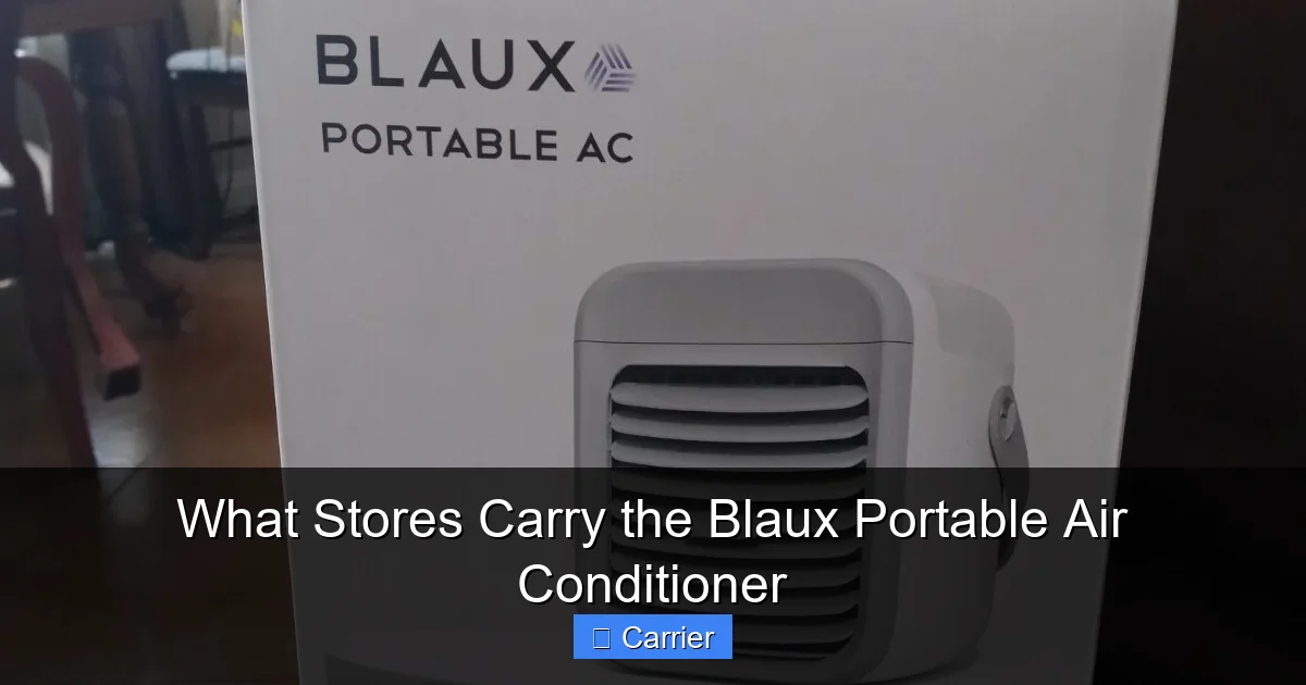 What Stores Carry the Blaux Portable Air Conditioner