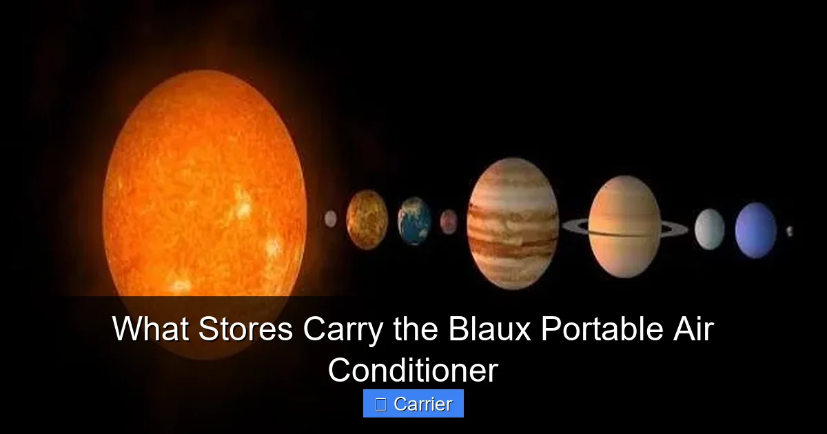 What Stores Carry the Blaux Portable Air Conditioner