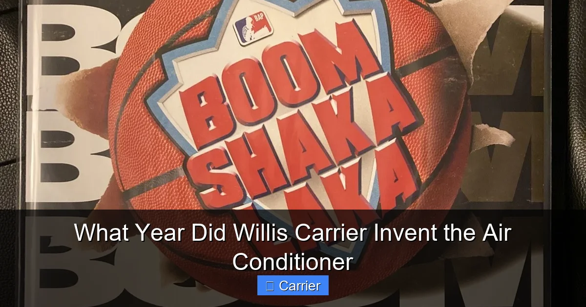 What Year Did Willis Carrier Invent the Air Conditioner