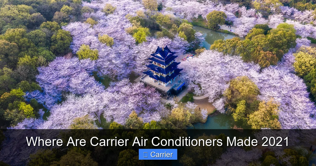 Where Are Carrier Air Conditioners Made 2021