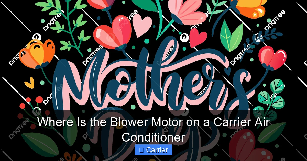 Where Is the Blower Motor on a Carrier Air Conditioner