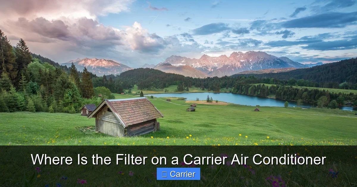 Where Is the Filter on a Carrier Air Conditioner