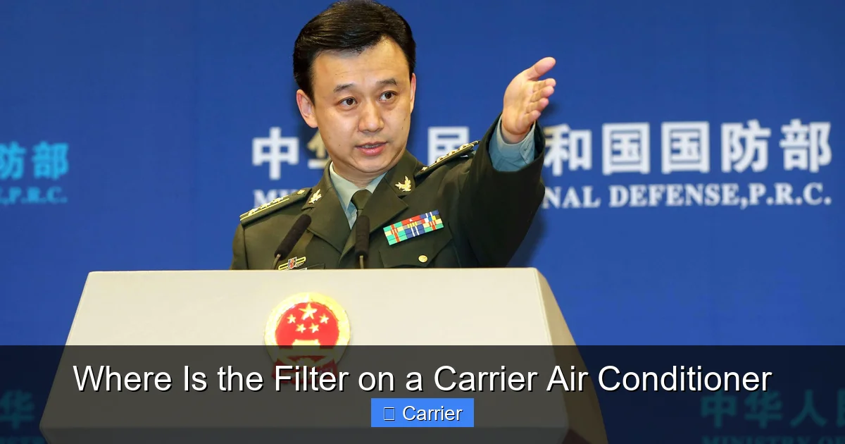 Where Is the Filter on a Carrier Air Conditioner