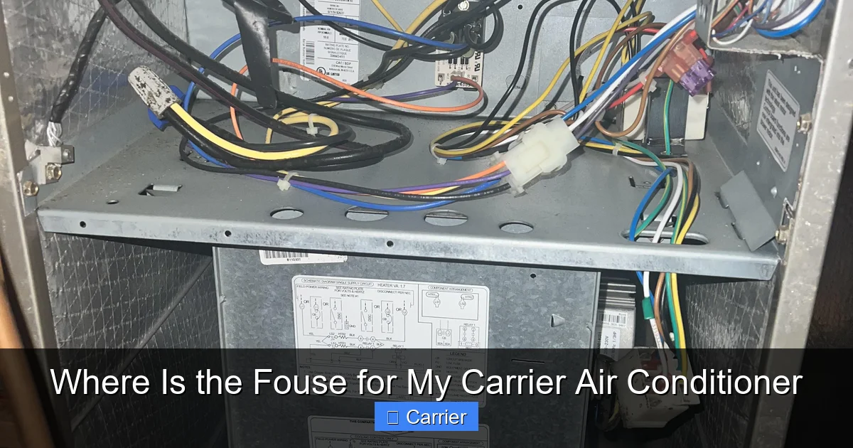 Where Is the Fouse for My Carrier Air Conditioner
