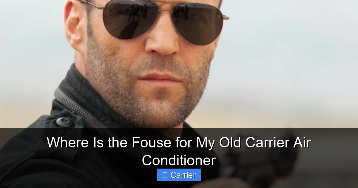 Where Is the Fouse for My Old Carrier Air Conditioner