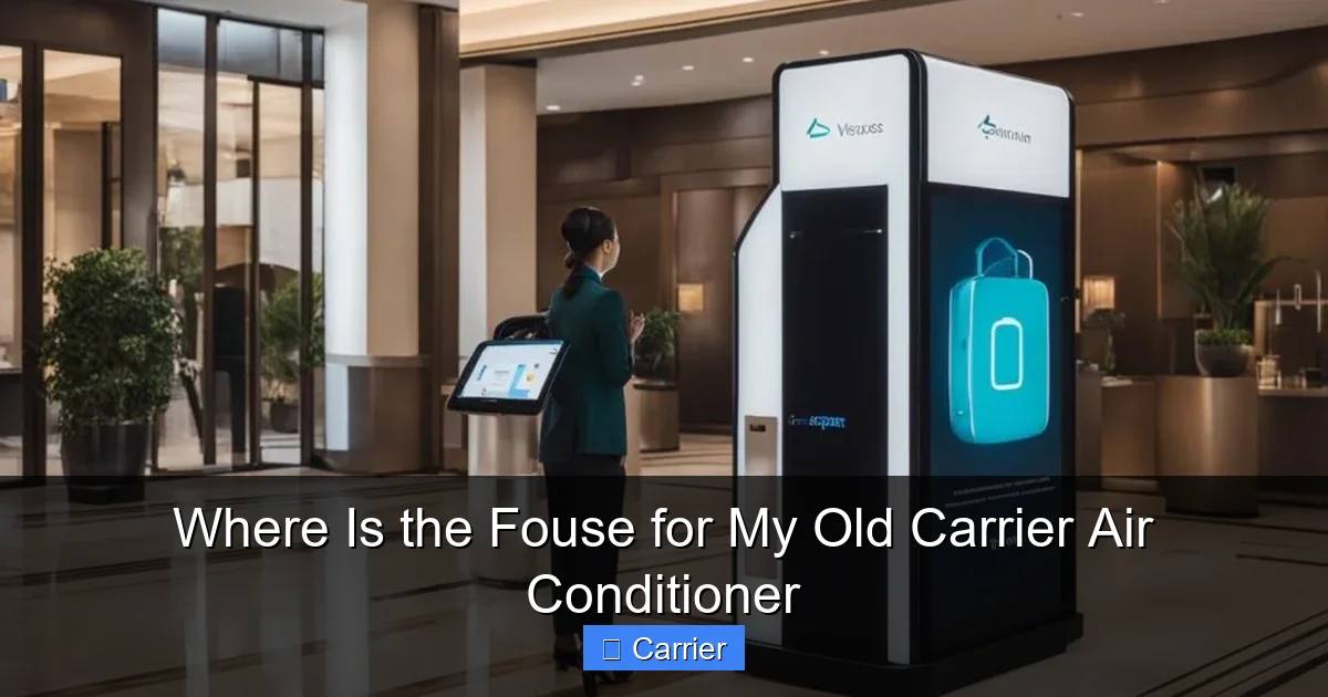 Where Is the Fouse for My Old Carrier Air Conditioner