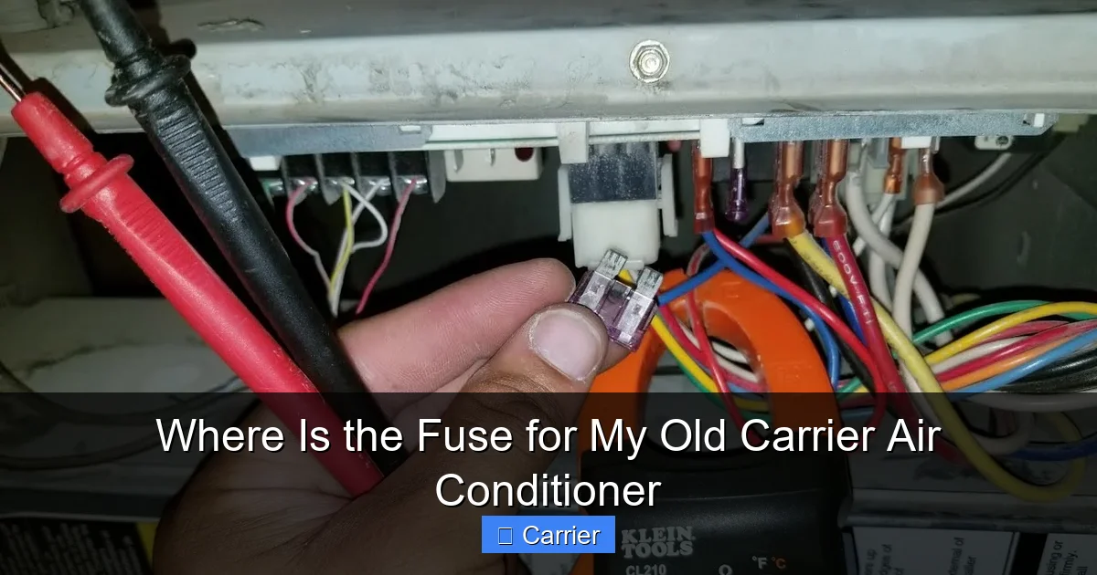 Where Is the Fuse for My Old Carrier Air Conditioner