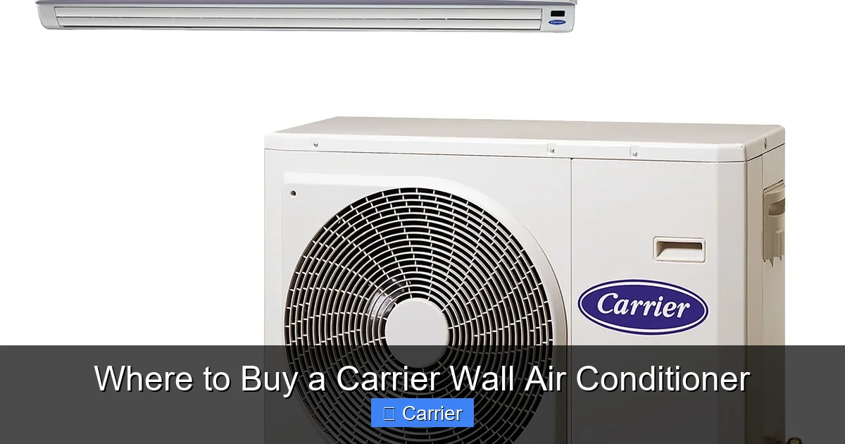 Where to Buy a Carrier Wall Air Conditioner
