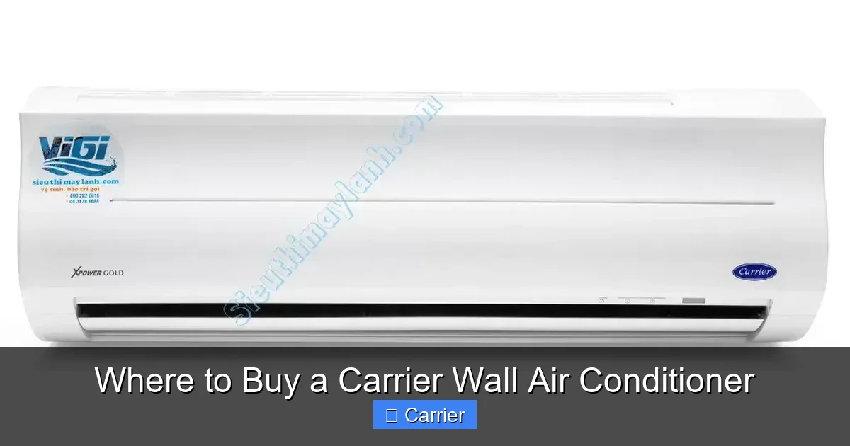 Where to Buy a Carrier Wall Air Conditioner