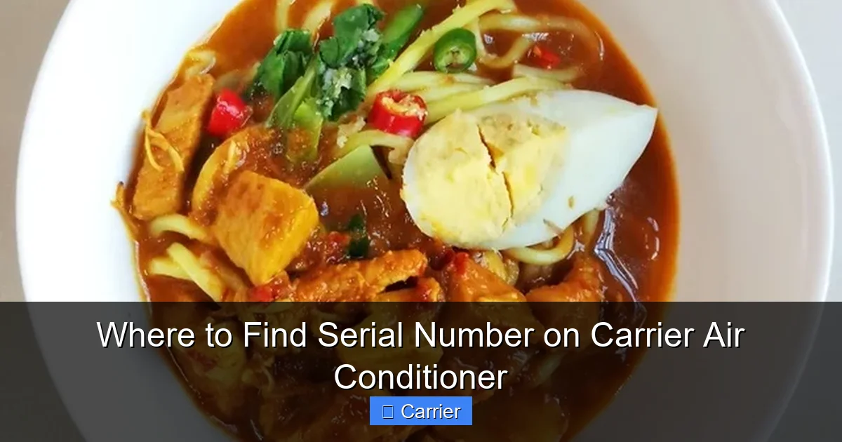 Where to Find Serial Number on Carrier Air Conditioner