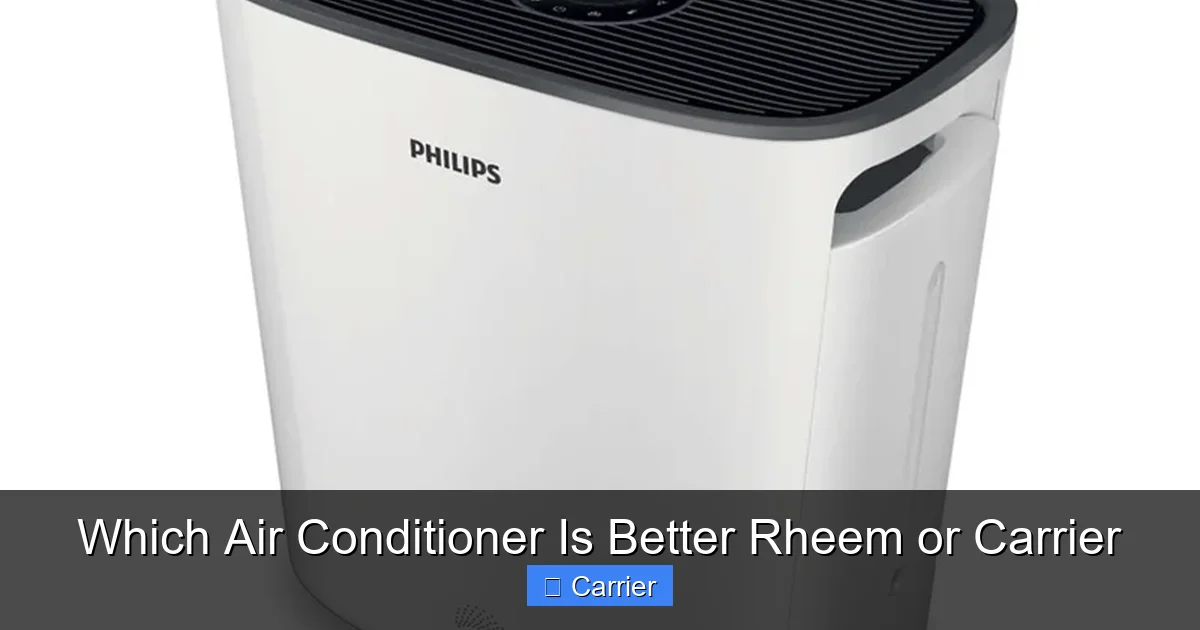 Which Air Conditioner Is Better Rheem or Carrier