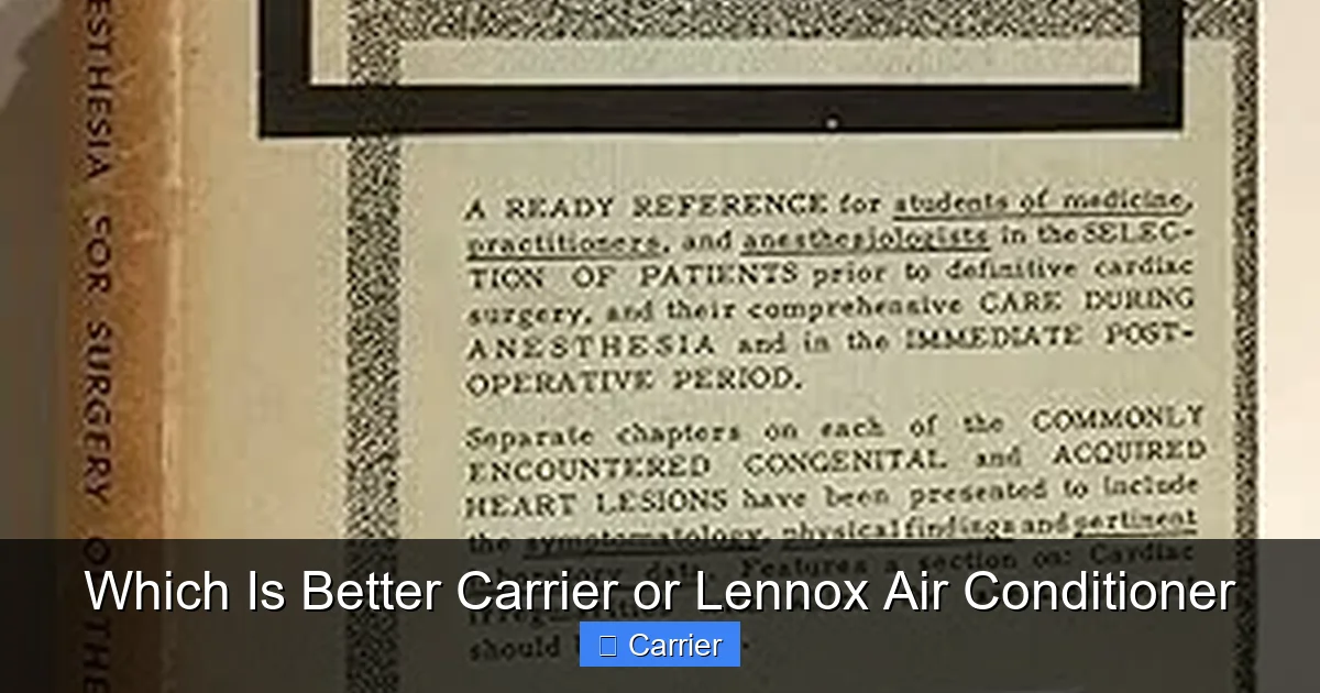 Which Is Better Carrier or Lennox Air Conditioner