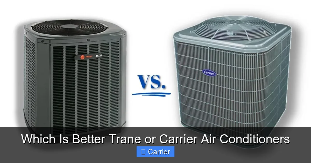 Which Is Better Trane or Carrier Air Conditioners