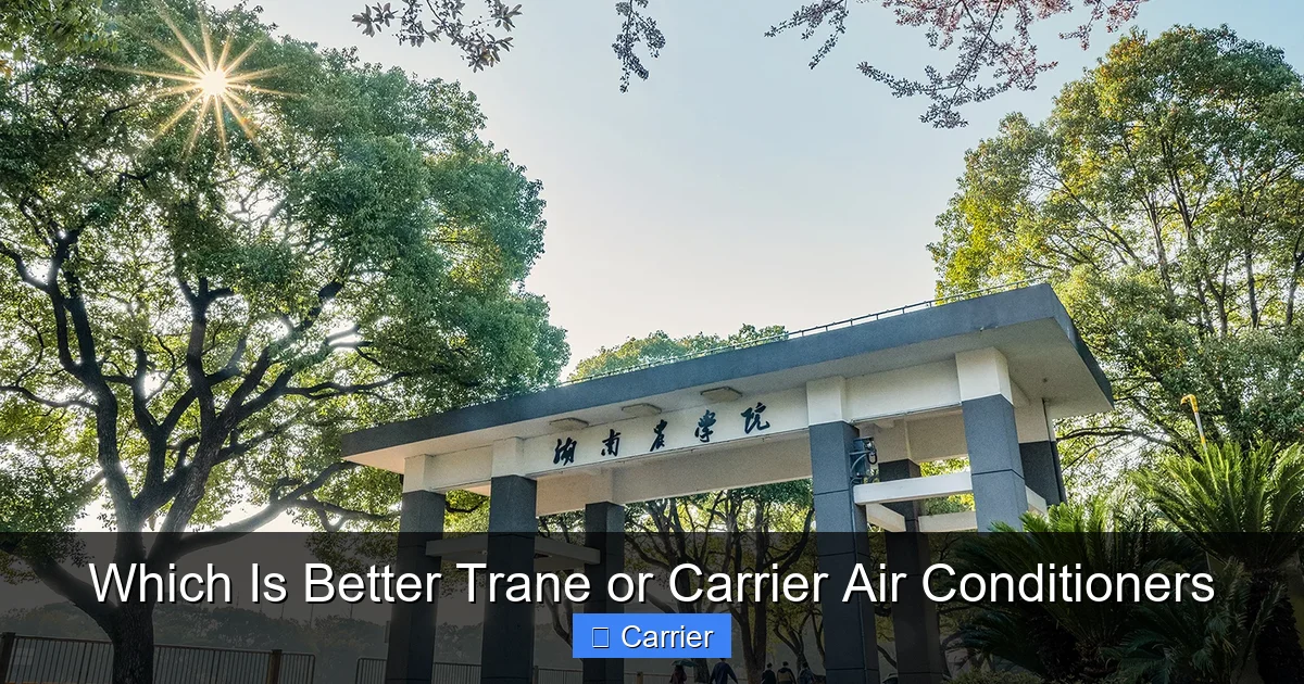 Which Is Better Trane or Carrier Air Conditioners
