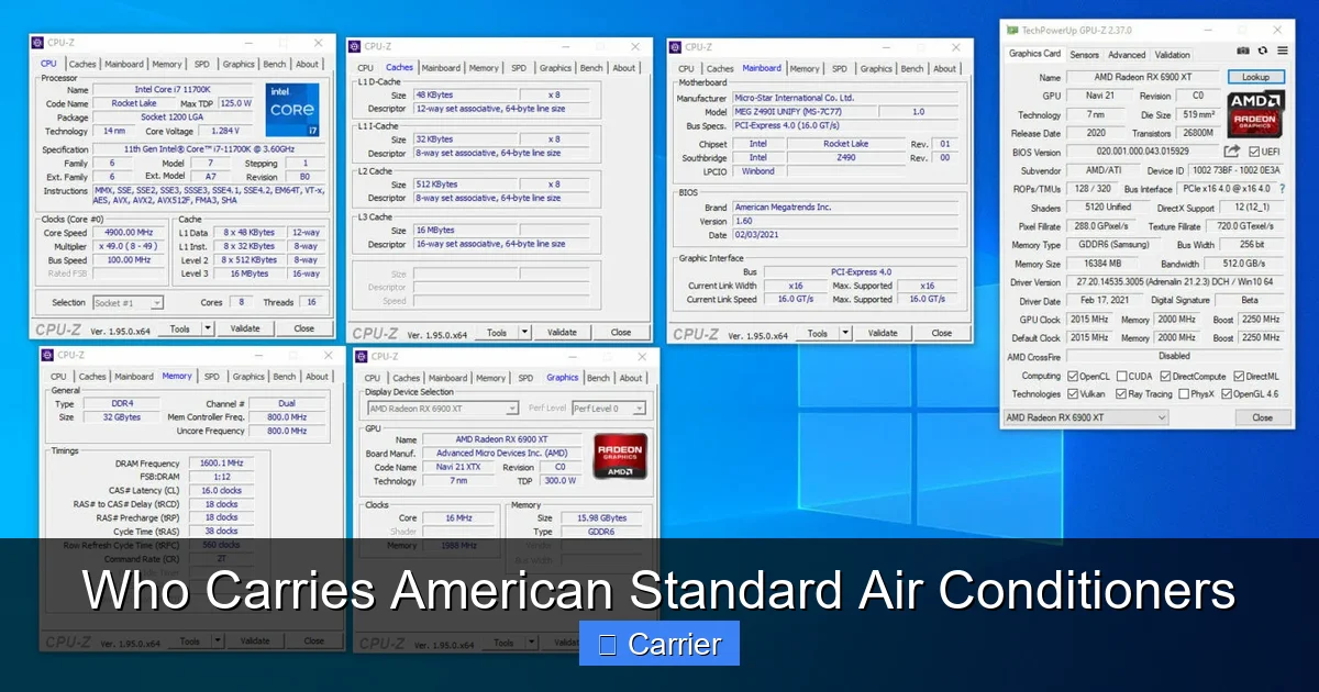 Who Carries American Standard Air Conditioners