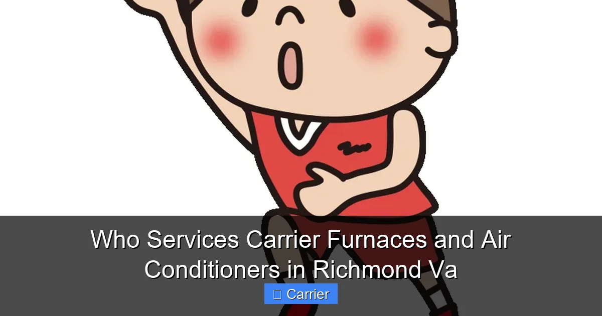 Who Services Carrier Furnaces and Air Conditioners in Richmond Va