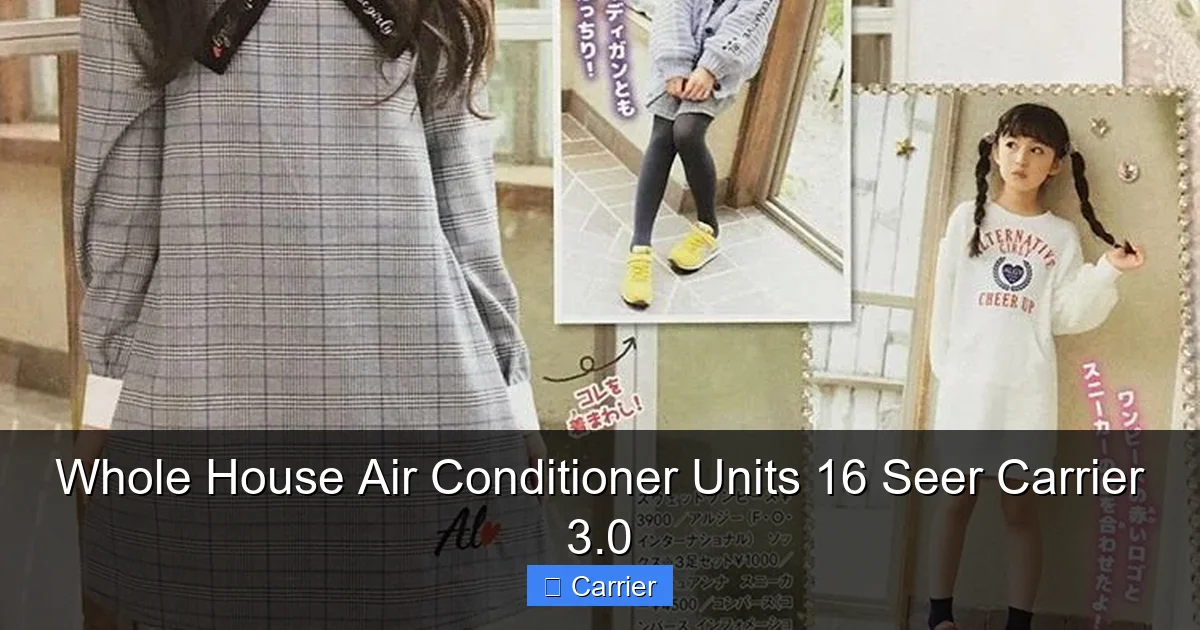 Whole House Air Conditioner Units 16 Seer Carrier 3.0