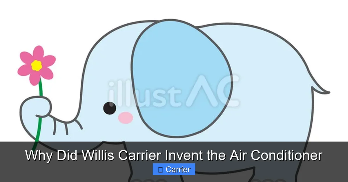 Why Did Willis Carrier Invent the Air Conditioner