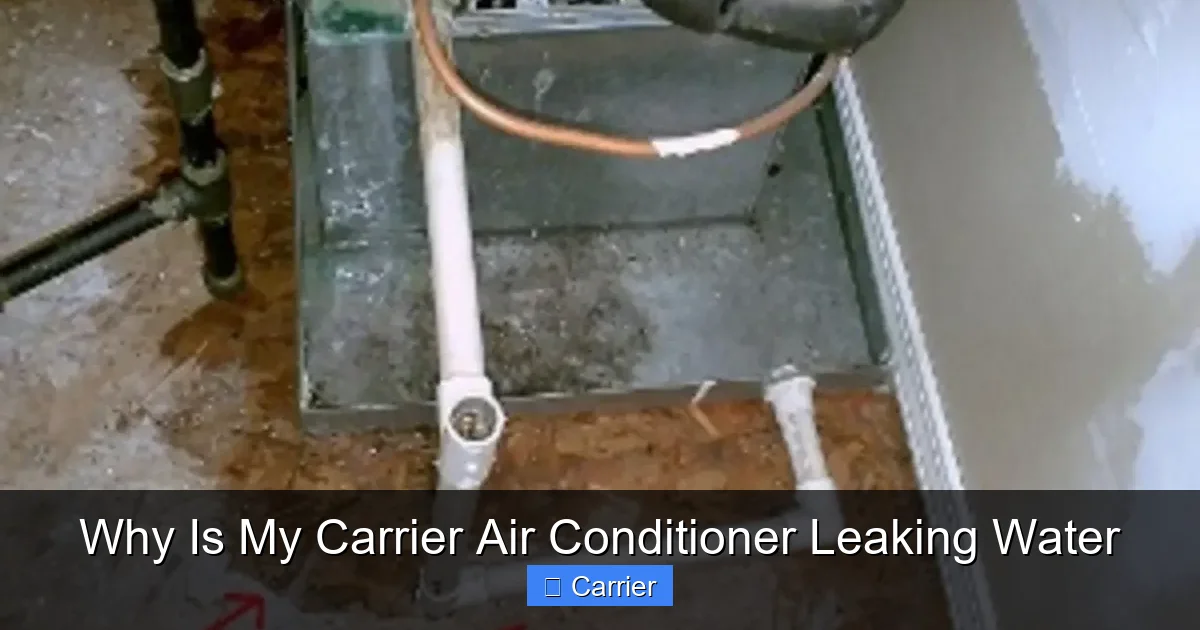 Why Is My Carrier Air Conditioner Leaking Water
