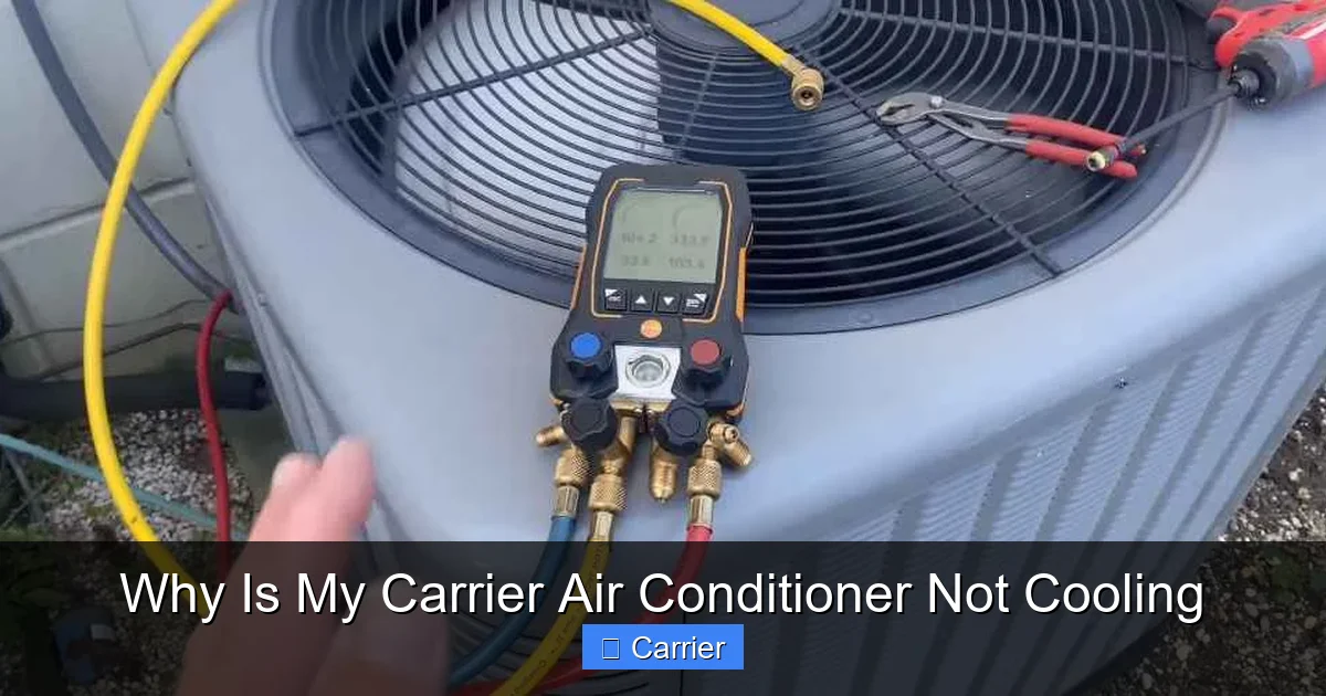 Why Is My Carrier Air Conditioner Not Cooling