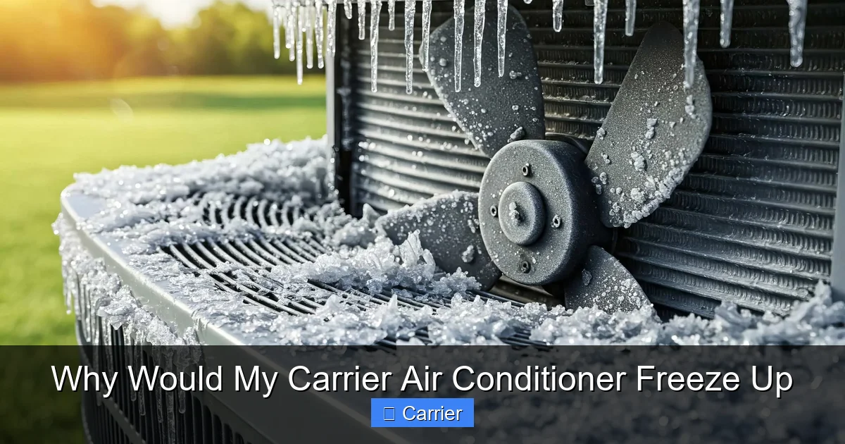 Why Would My Carrier Air Conditioner Freeze Up