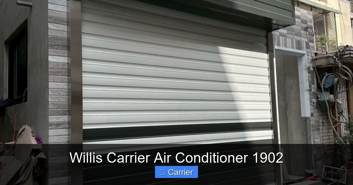 Willis Carrier Air Conditioner 1902