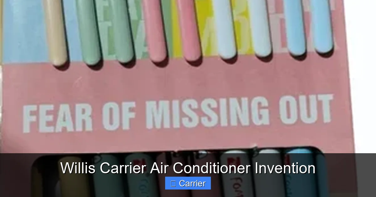 Willis Carrier Air Conditioner Invention