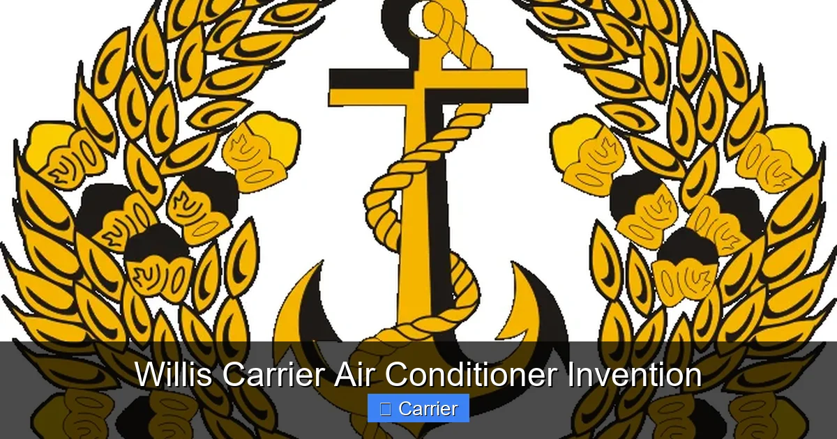 Willis Carrier Air Conditioner Invention