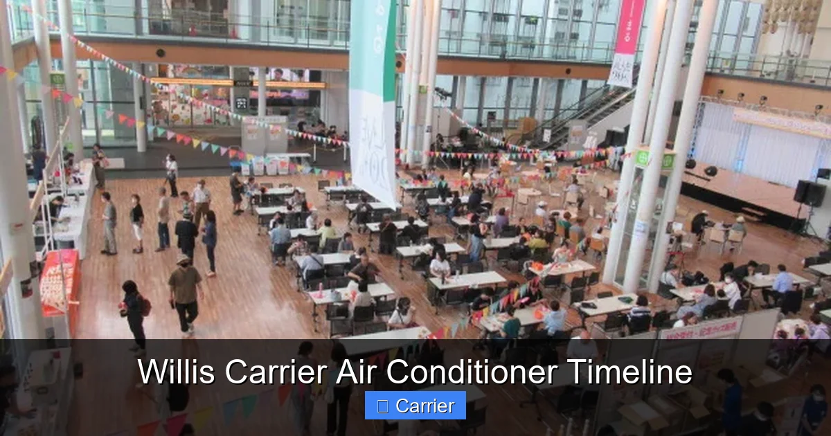 Willis Carrier Air Conditioner Timeline
