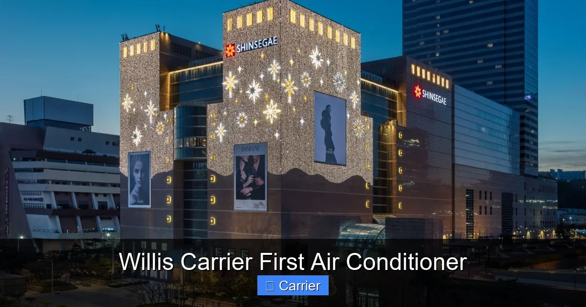 Willis Carrier First Air Conditioner