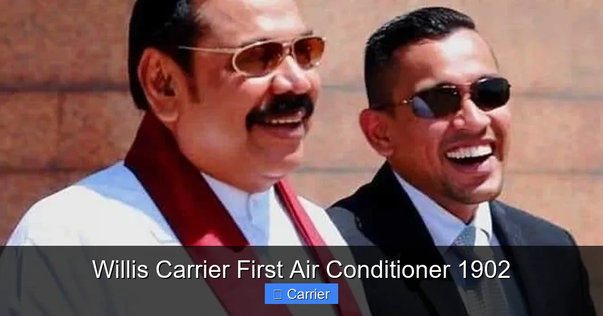 Willis Carrier First Air Conditioner 1902