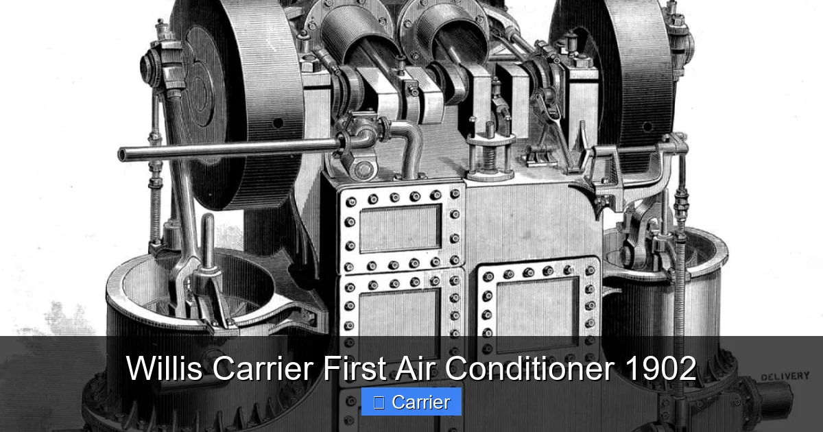 Willis Carrier First Air Conditioner 1902