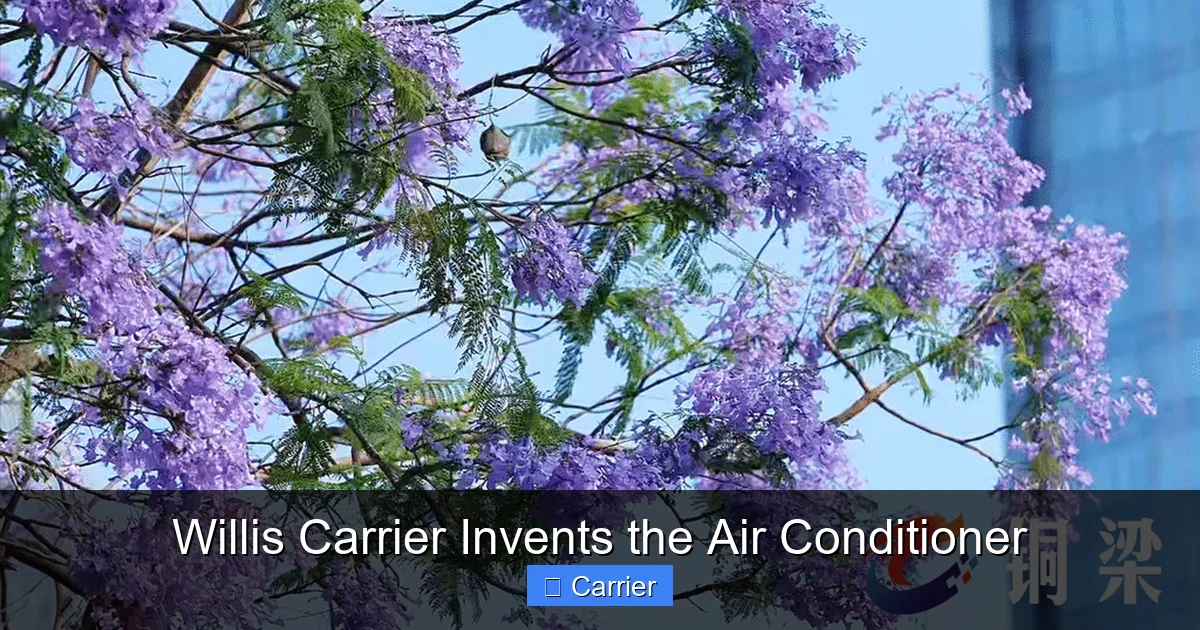 Willis Carrier Invents the Air Conditioner