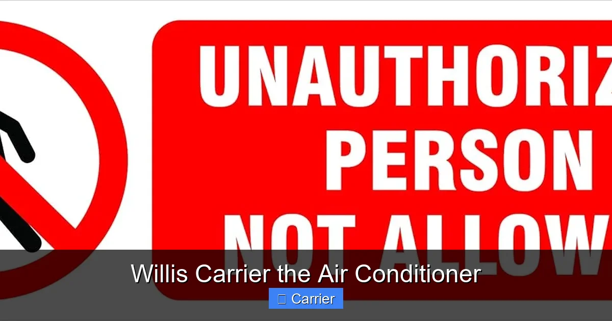 Willis Carrier the Air Conditioner