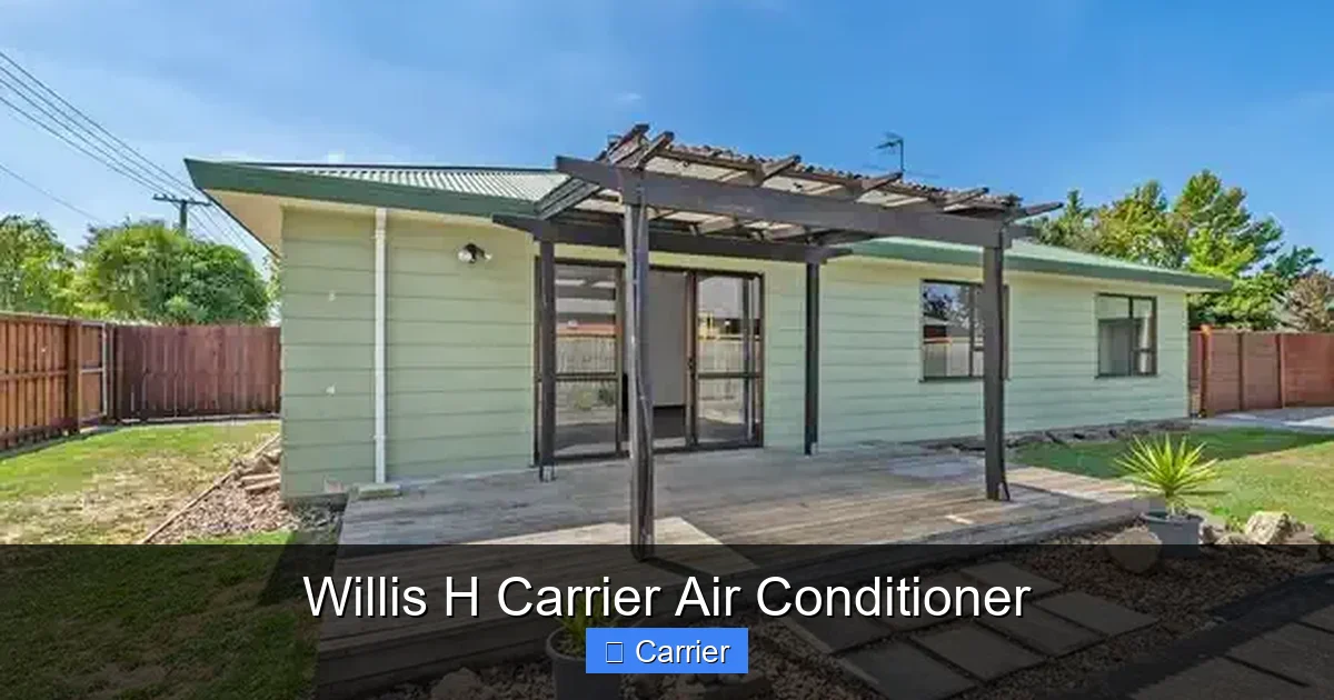 Willis H Carrier Air Conditioner